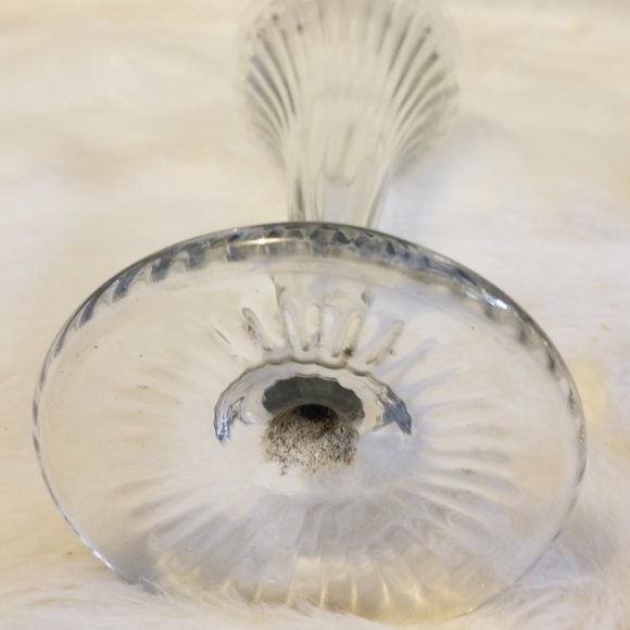 Hand Blown Thick Glass Tall Vase Vintage - Picture 2 of 8